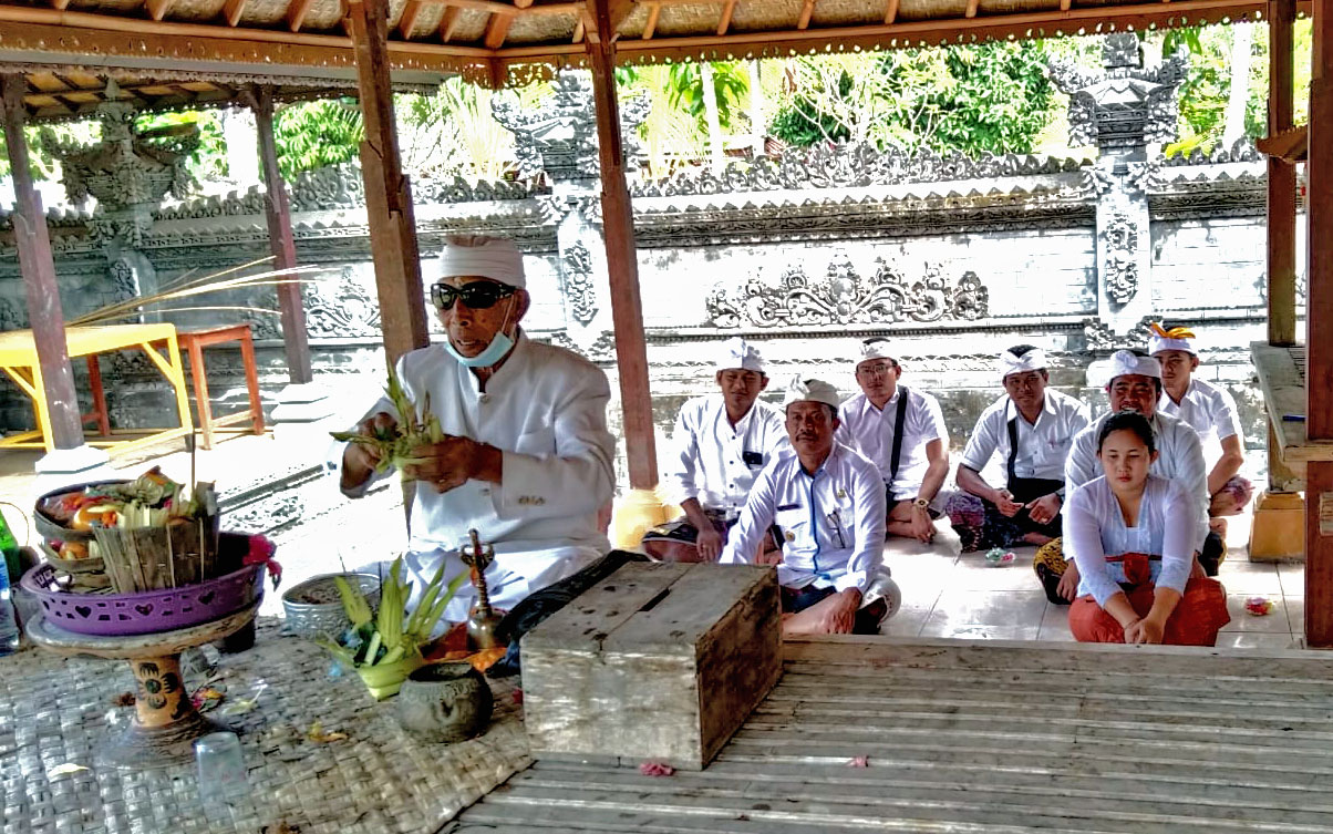 Nunas Tirta dan Matur Piuning Persiapan  Acara Ground Breaking Tol Gilimanuk-Mengwi