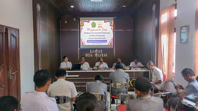 MusDes Pembahasan dan Penyepakatan RAPBDes Perubahan Tahun Anggaran 2023