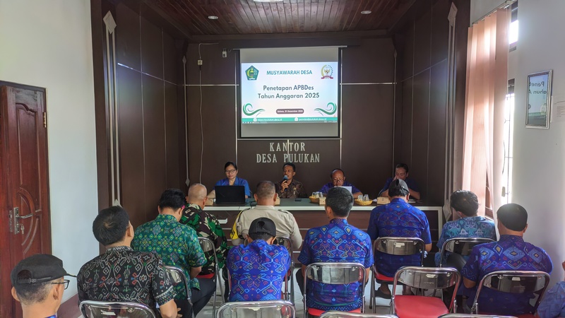 Musyawarah Desa (Musdes) Penetapan APBDesa Tahun Anggaran 2025 Desa Pulukan