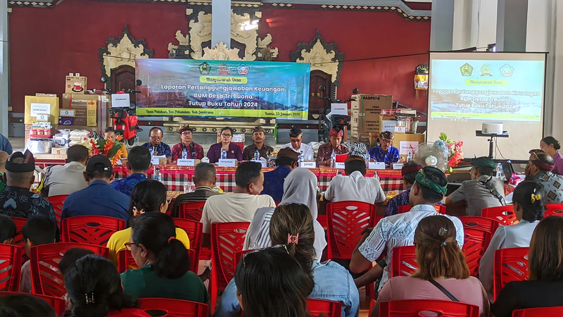 Musdes Laporan Pertanggungjawaban Keuangan BUM Desa Tri Buana Tutup Buku Tahun 2024