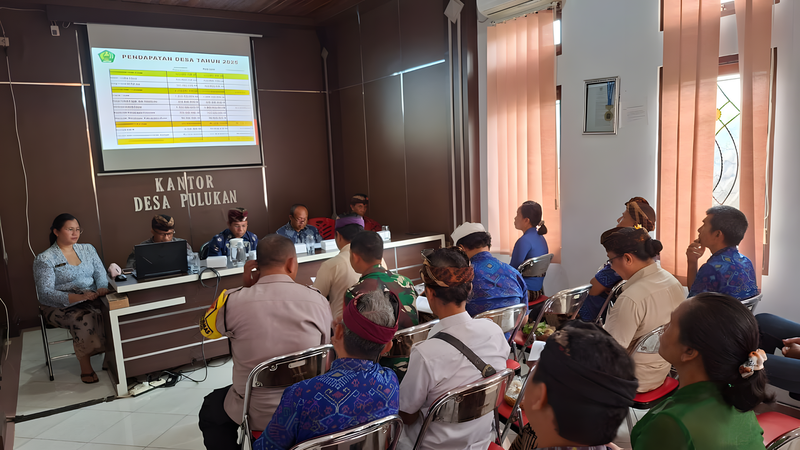 Pulukan Gelar Musdes Pertanggungjawaban APBDesa 2025