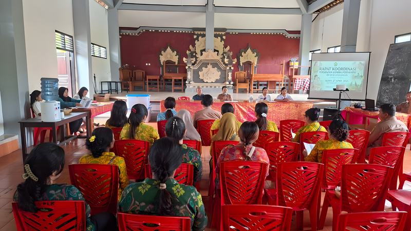 Rapat Koordinasi Persiapan Lomba Posyandu di Desa Pulukan