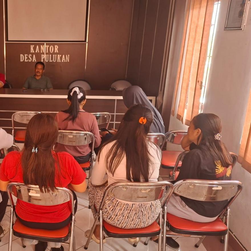 Rapat Pengarahan dan Pendaftaran Penyalur PMT MBG Posyandu Desa Pulukan