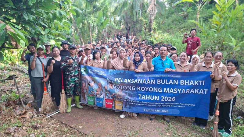 Desa Pulukan Gelar Bulan Bhakti Gotong Royong Masyarakat (BBGRM) Tahun 2026