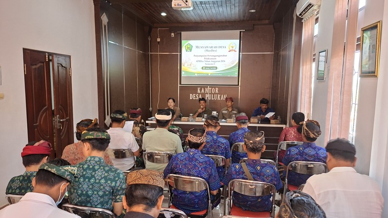 Musyawarah Desa Pulukan Bahas Laporan Pertanggungjawaban Pelaksanaan APBDes Semester I Tahun 2026
