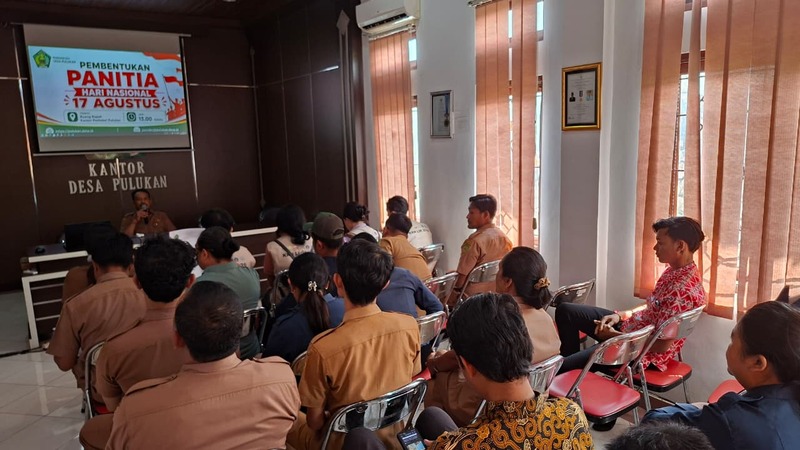 Persiapan HUT RI ke-81, Desa Pulukan Bentuk Kepanitiaan